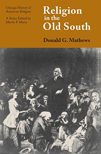 Book cover: "Religion in the Old South" with a historical scene.