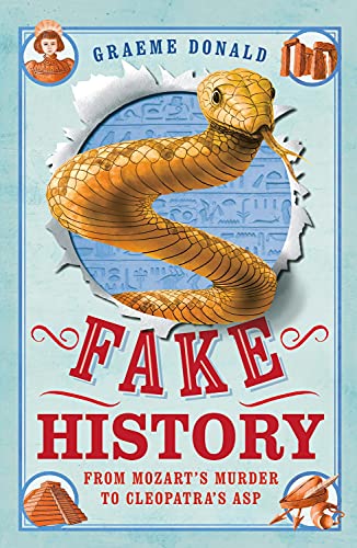 Book cover with a snake emerging from a torn Egyptian background.
