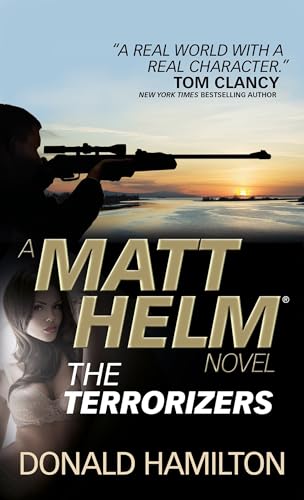 Book cover: sniper aiming, woman’s face, title “Matt Helm - The Terrorizers”.