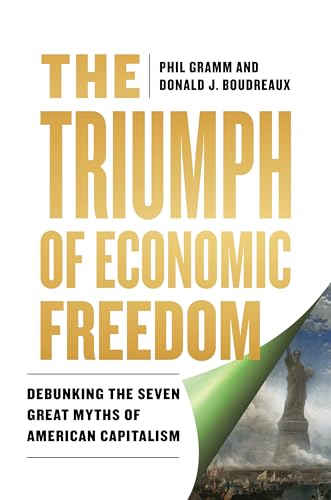 Book cover with gold text and a partial image of the Statue of Liberty.