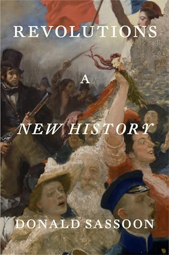Book cover depicting a crowd scene with a red flag, titled “Revolutions.”