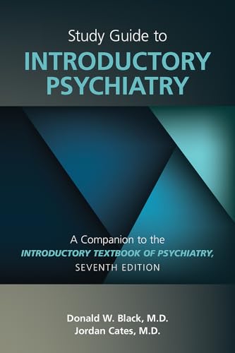 Book cover: “Introductory Psychiatry” study guide, dark blue and teal design.