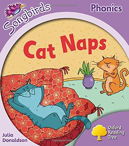 Book cover: two cartoon cats relaxing on a patterned sofa.