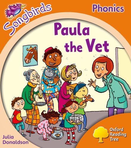 Book cover: "Paula the Vet" shows a vet and diverse patients.