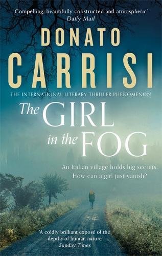 Book cover: “The Girl in the Fog” with a foggy landscape and lone figure.