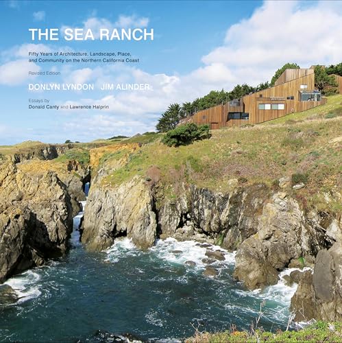 Book cover featuring coastal cliffs, modern architecture, and a blue sky.