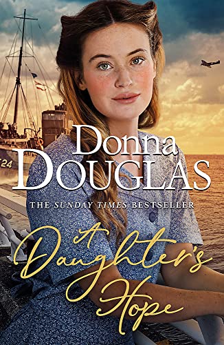 Woman with vintage hairstyle, ships, and airplane on book cover.