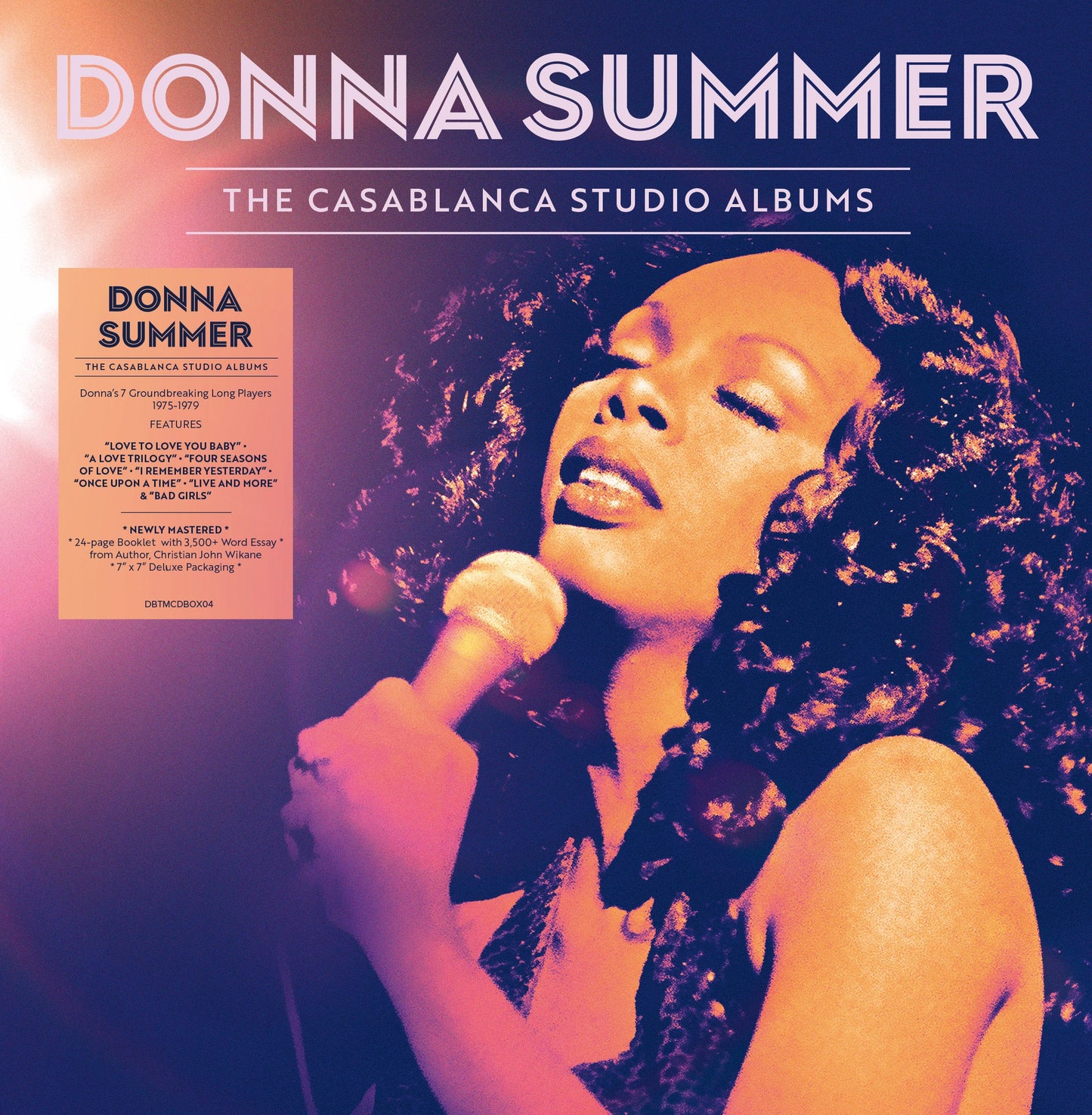Donna Summer’s “Casablanca Studio Albums” 7CD box set cover with a portrait.