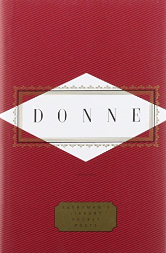 Red book cover with "DONNE" in a diamond frame, Everyman's Library edition.