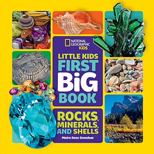 Book cover featuring colorful images of rocks, minerals, shells, and landscapes.