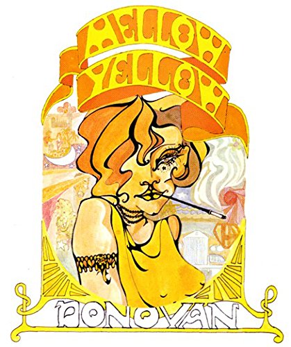 "Album cover art featuring a cartoon man smoking, surrounded by yellow and orange hues."