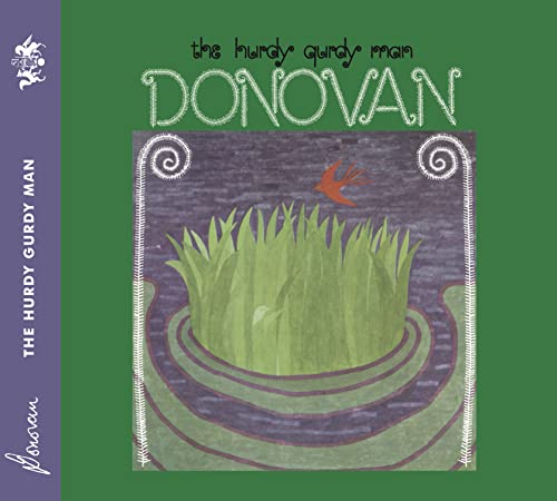 Donovan's "The Hurdy Gurdy Man" CD cover, green grass and a red bird.