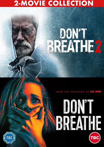 DVD cover featuring Don't Breathe 1 and 2 with an older man and woman.