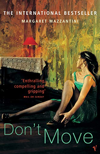 Book cover: woman sitting, distressed, in a dimly lit, decaying room.