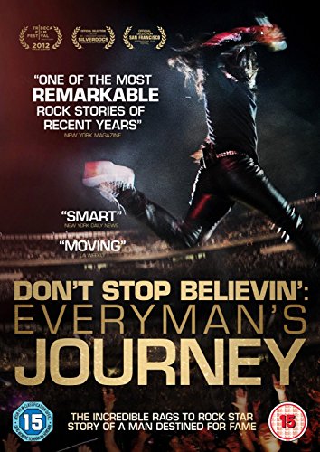DVD cover for "Don't Stop Believin'," showing a performer onstage.