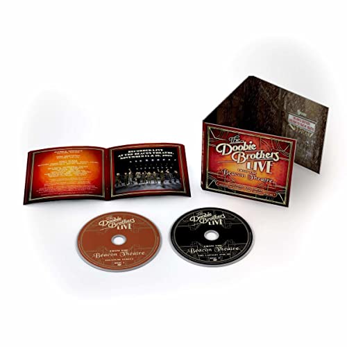 Doobie Brothers live album CD packaging with two discs and booklet.