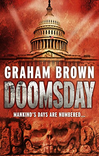 Book cover: "Doomsday" with US Capitol and skull imagery, red background.