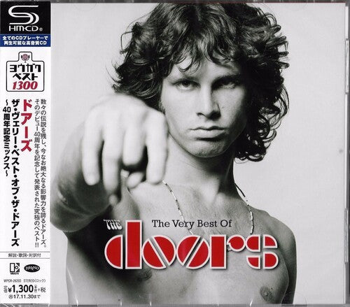 CD case featuring black and white portrait of Jim Morrison of The Doors.