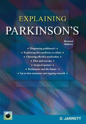 Book cover: "Explaining Parkinson's," revised edition, with purple and blue abstract design.