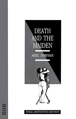Book cover featuring a woman embracing a skeleton, titled Death and the Maiden.