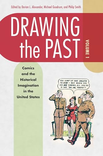 Book cover: "Drawing the Past, Volume 1" with comics imagery.