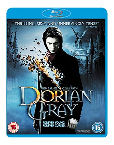 Blu-ray cover for "Dorian Gray" featuring a man in a dark coat.