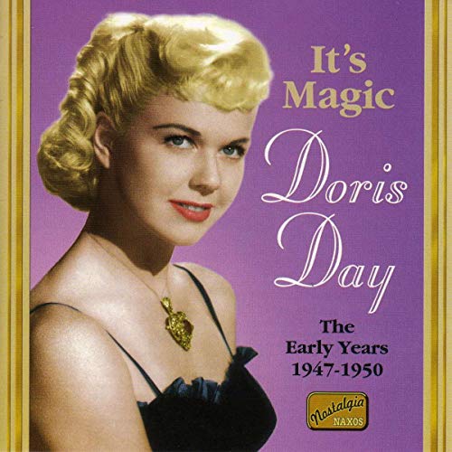 Doris Day CD cover featuring a portrait of the singer, purple background.