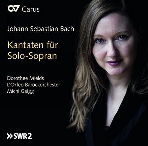 CD cover featuring Dorothee Mields, text credits Bach’s Kantaten für Solo-Sopran.