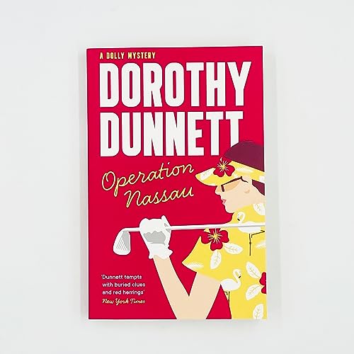 Red book cover featuring a woman in a yellow floral shirt with a golf club.