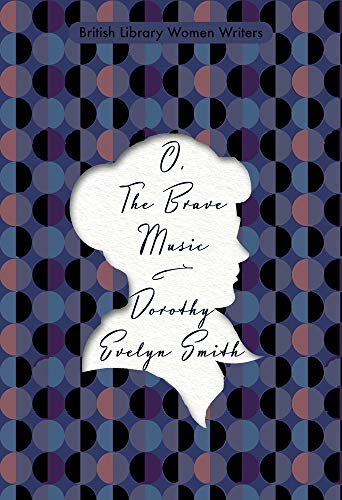Book cover with a white silhouette of a woman against a blue geometric pattern.