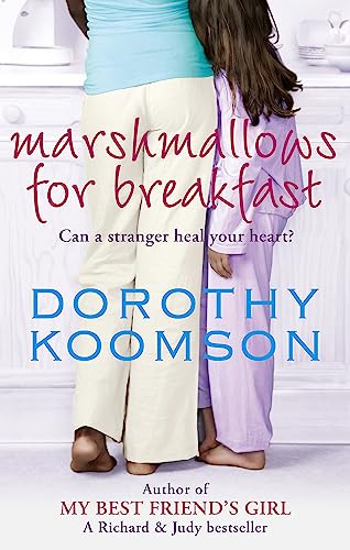 Book cover: two figures in pajamas, title “Marshmallows for Breakfast” by Dorothy Koomson.