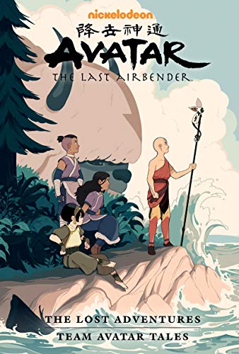 Avatar: The Last Airbender book cover featuring Aang and Team Avatar.