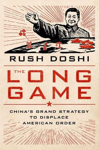 Book cover featuring a stylized portrait of Xi Jinping and naval imagery.