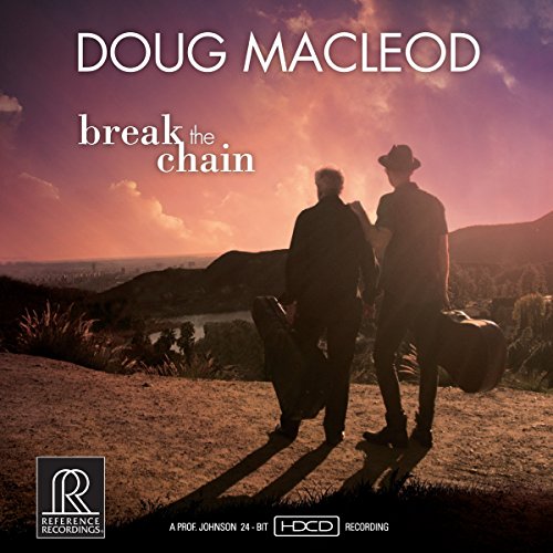 CD cover for Doug Macleod’s “Break The Chain” with silhouetted figures.