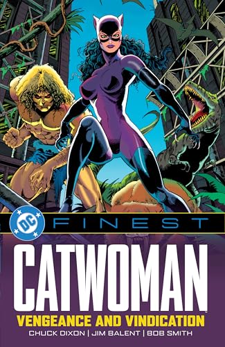 Catwoman comic book cover featuring the character in a purple catsuit.