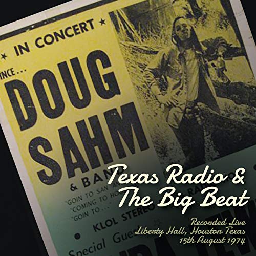 "Album cover with yellow poster featuring a man holding a guitar."