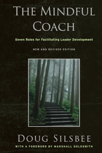 Book cover: "The Mindful Coach" with a forest path image.