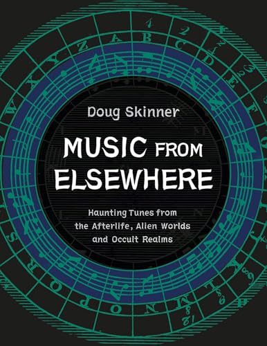 Album cover: concentric circles with text and musical notes, dark background.