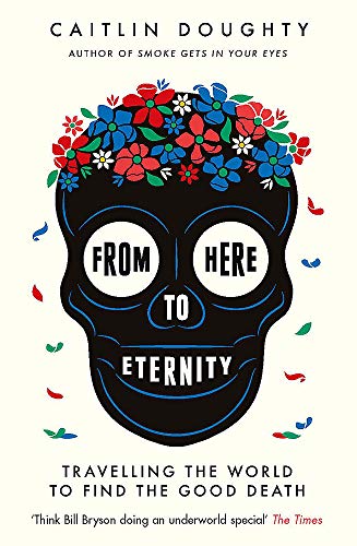 Book cover with a black skull adorned with colorful flowers, title text overlayed.