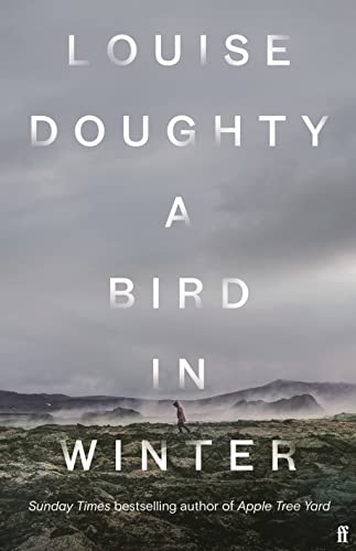 Book cover: misty landscape with a lone figure, title "A Bird in Winter".