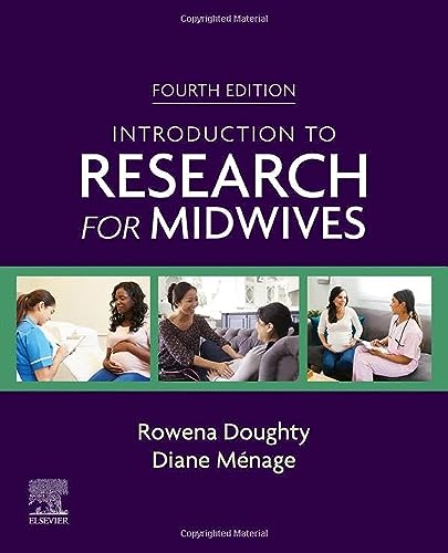 Book cover: “Introduction to Research for Midwives” fourth edition, with images of healthcare scenes.