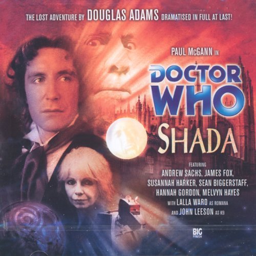 Doctor Who: Shada" cover featuring Paul McGann and cast in a space scene.