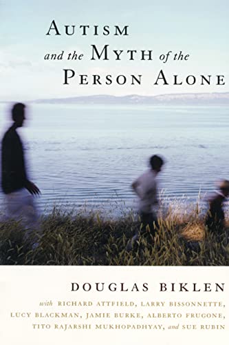 Book cover: "Autism and the Myth of the Person Alone" with figures.