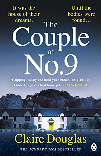 Book cover for The Couple at No. 9 featuring a house with a yellow door.