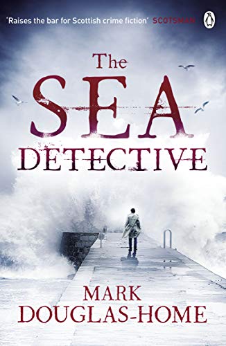 Book cover featuring a man walking on a pier toward a crashing sea wave.