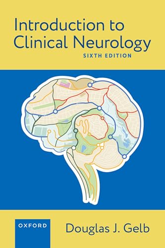 Book cover: “Introduction to Clinical Neurology” with illustrated brain.