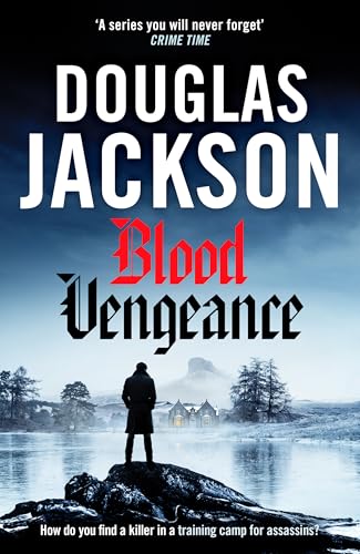 Book cover: dark landscape with a lone figure overlooking a large house.