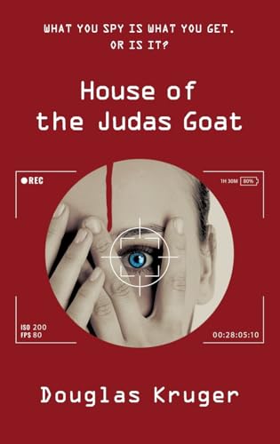 Book cover: eye within a camera viewfinder, red background.