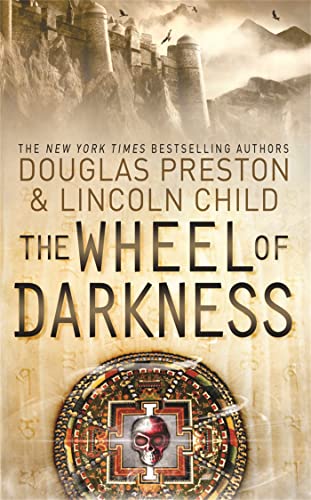 Book cover featuring a stone fortress, birds, and an ornate wheel with a skull.