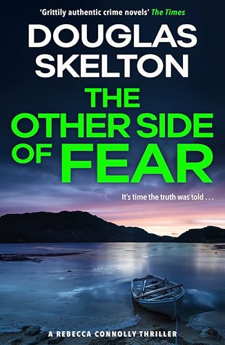 Book cover featuring a small boat on a shoreline at dusk under dark clouds.